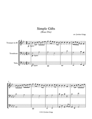 Simple Gifts (Brass Trio)