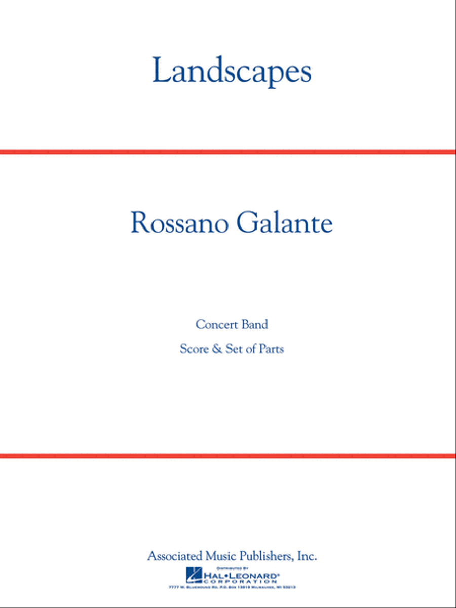 Landscapes Landscapes Concert Band scores gallery preview page 1