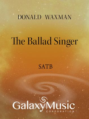 Book cover for Eight Thomas Hardy Songs: 6. The Ballad Singer