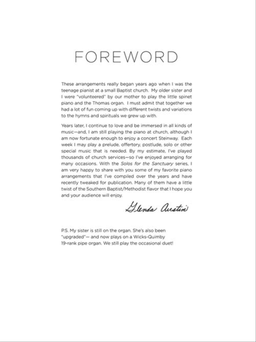 Solos for the Sanctuary – Hymns Piano Solo scores gallery preview page 2