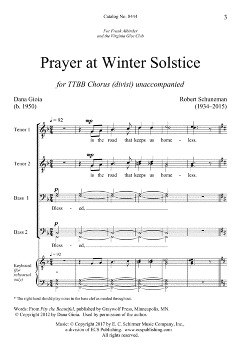 Prayer at Winter Solstice (Downloadable)
