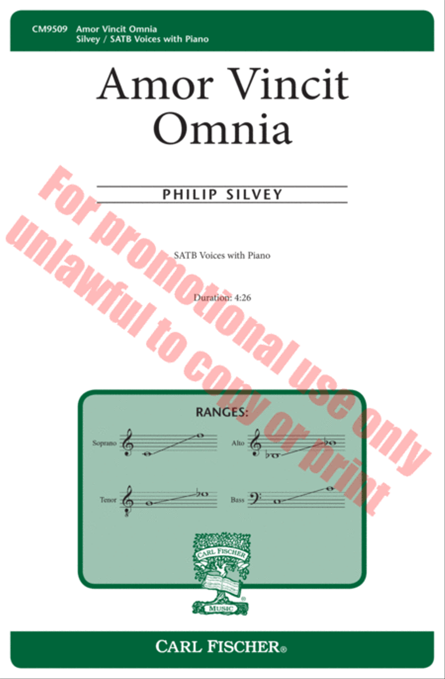 Amor Vincit Omnia Amor Vincit Omnia 4-Part scores gallery preview page 2