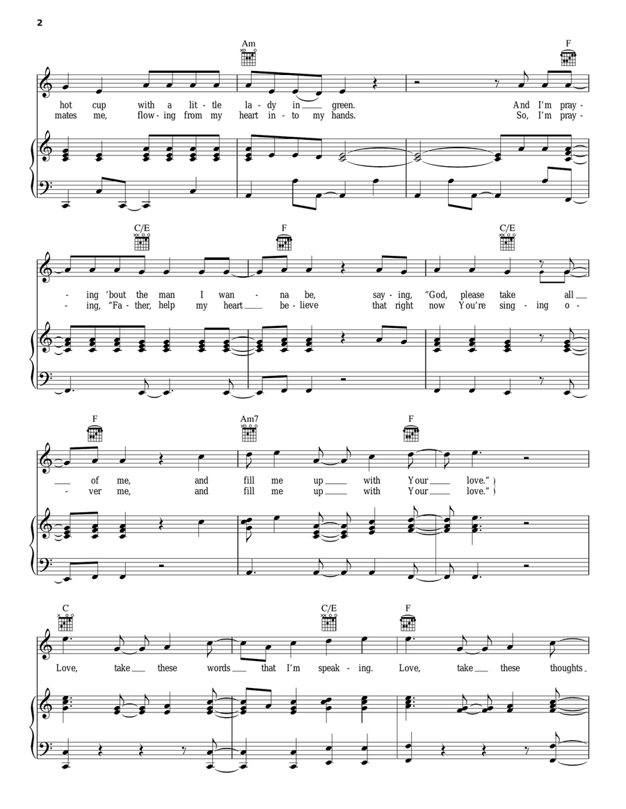 Love Take Me Over Guitar scores gallery preview page 2