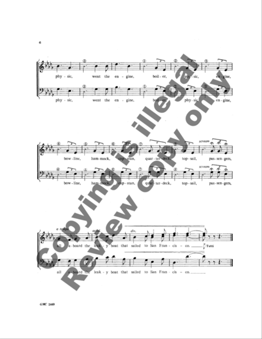 A Leaky Boat 3-Part scores gallery preview page 8