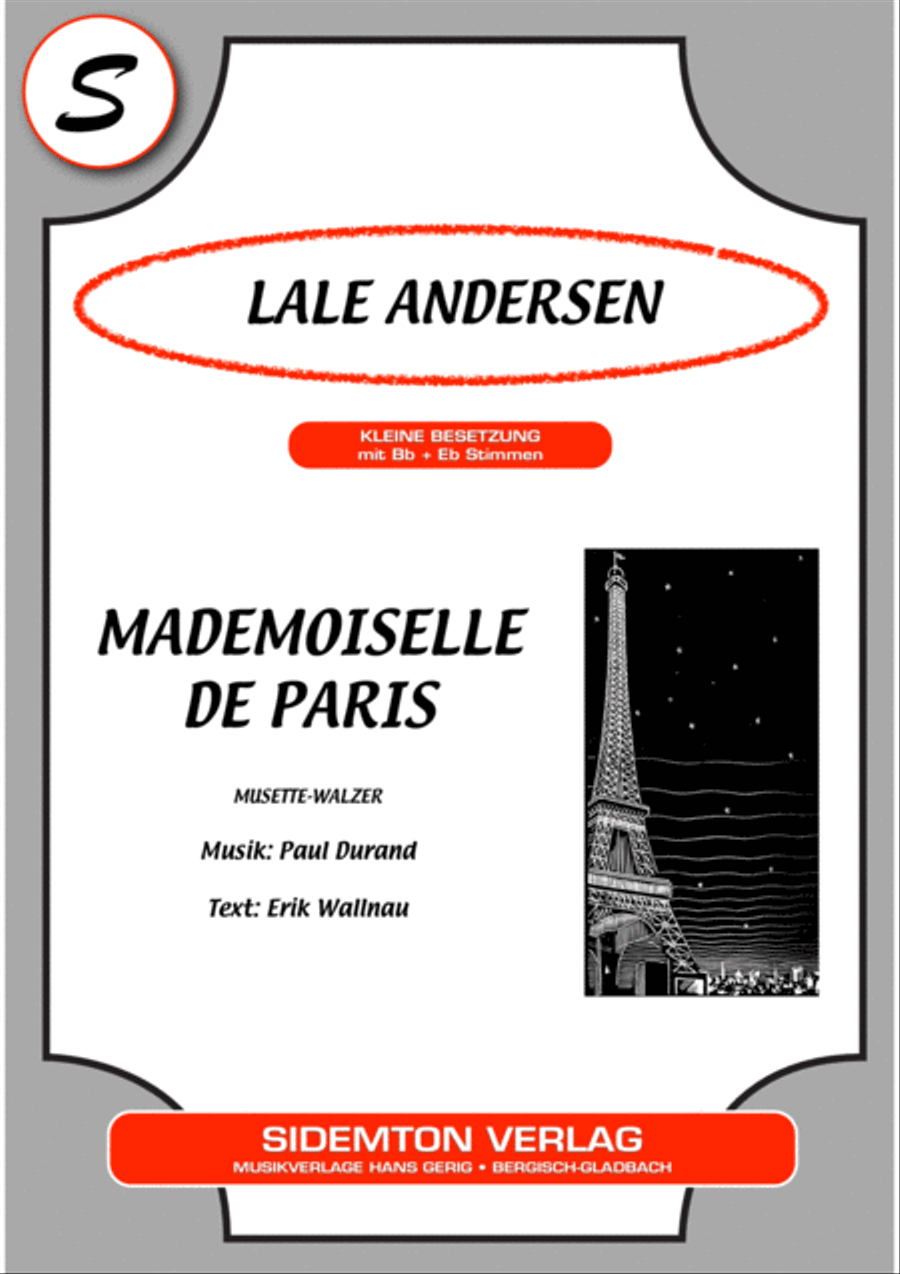 Mademoiselle de Paris Voice scores gallery preview page 1