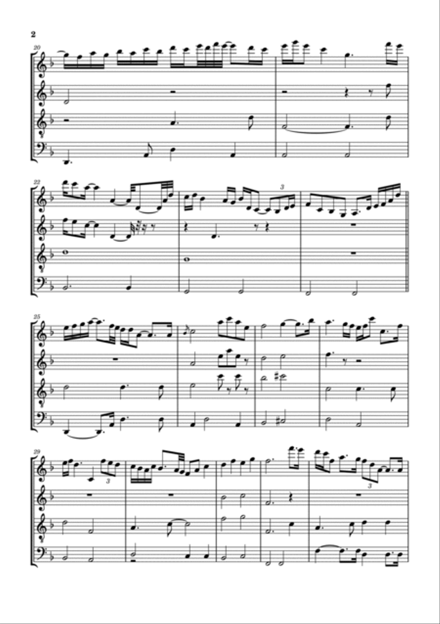 Beneath The Pale Moonlight Woodwind Quartet scores gallery preview page 3