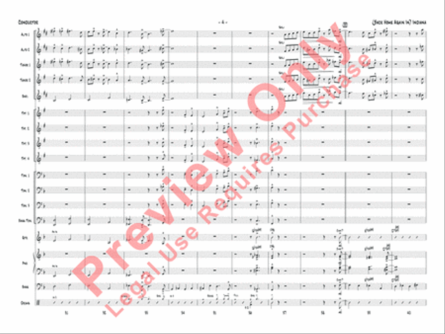 (Back Home Again In) Indiana Jazz Ensemble scores gallery preview page 7