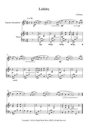 Lullaby - Johannes Brahms (Soprano Sax + Piano)