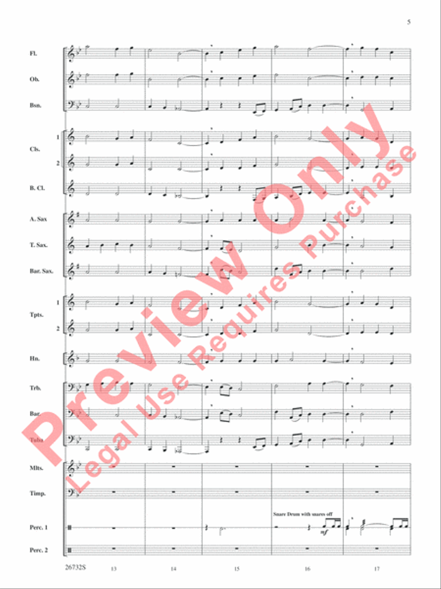 Four Waves Four Waves Concert Band scores gallery preview page 6
