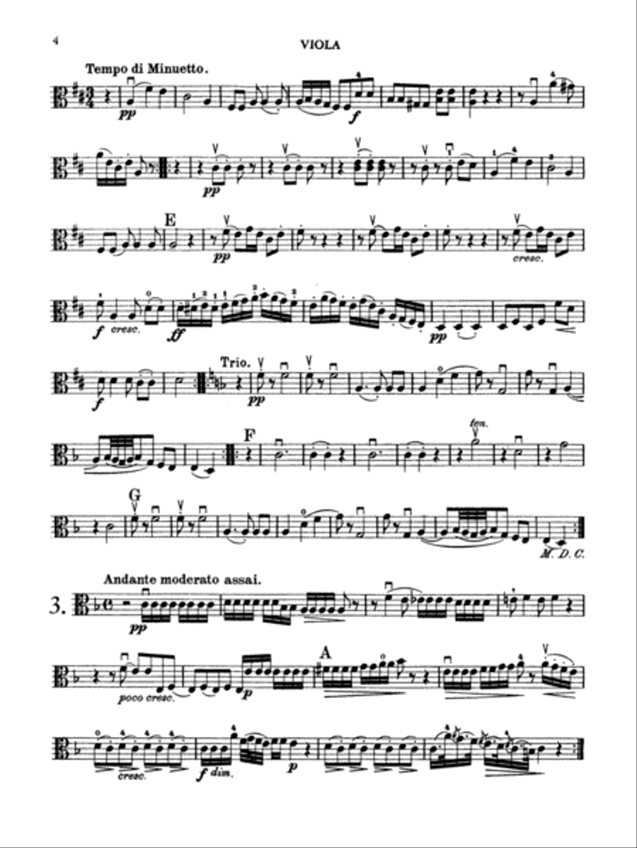 Boccherini: Three Trios, Op. 38 Viola scores gallery preview page 1