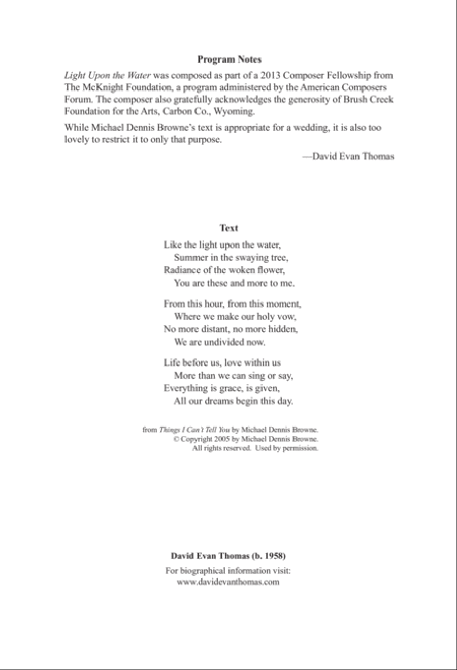 Light Upon the Water 4-Part scores gallery preview page 2