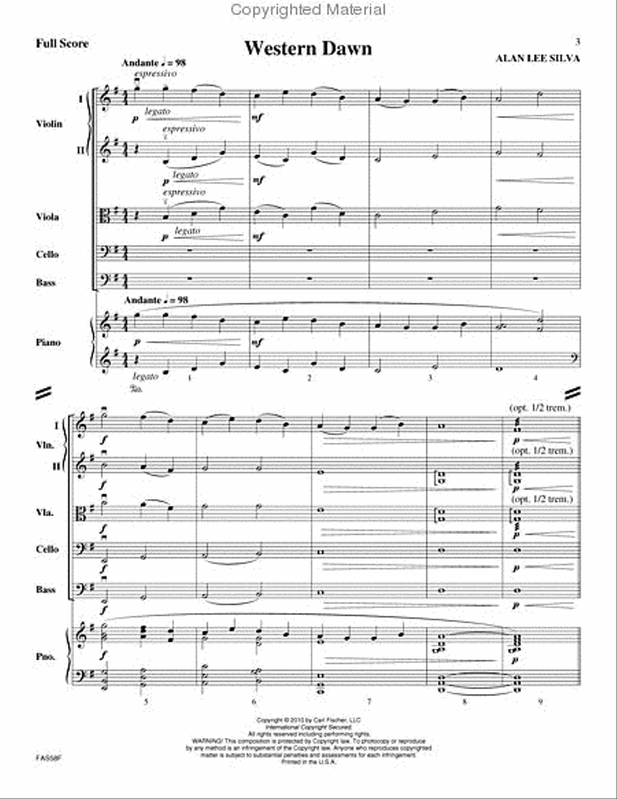 Western Dawn String Orchestra scores gallery preview page 2