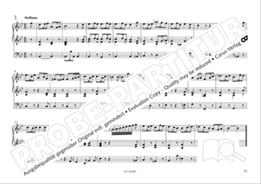 Das Husumer Orgelbuch von 1758 Organ Solo scores gallery preview page 74