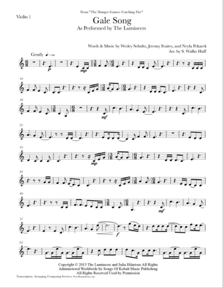 Gale Song String Quartet scores gallery preview page 5