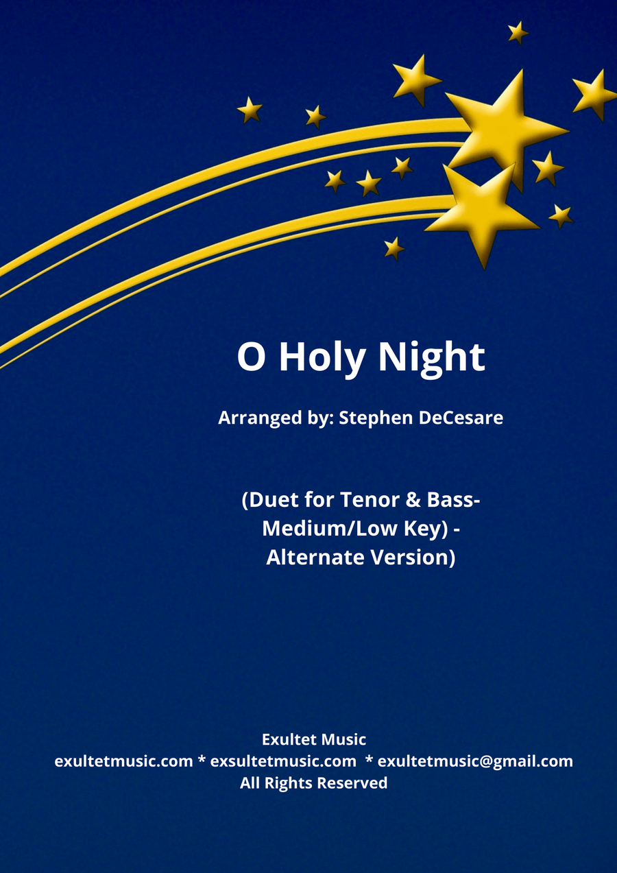 O Holy Night (Duet for Tenor and Bass solo) - Alternate Version)