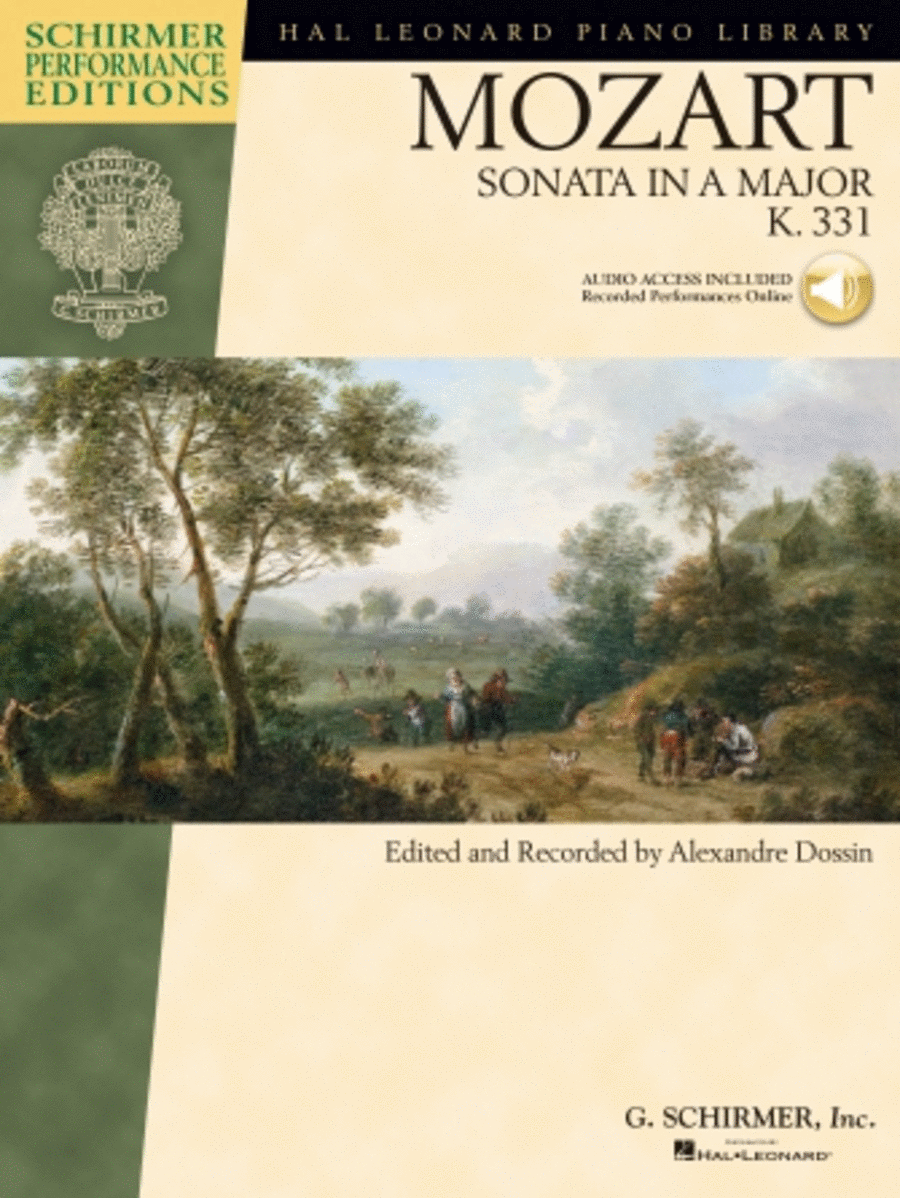 Book cover for Piano Sonata in A Major, K.331