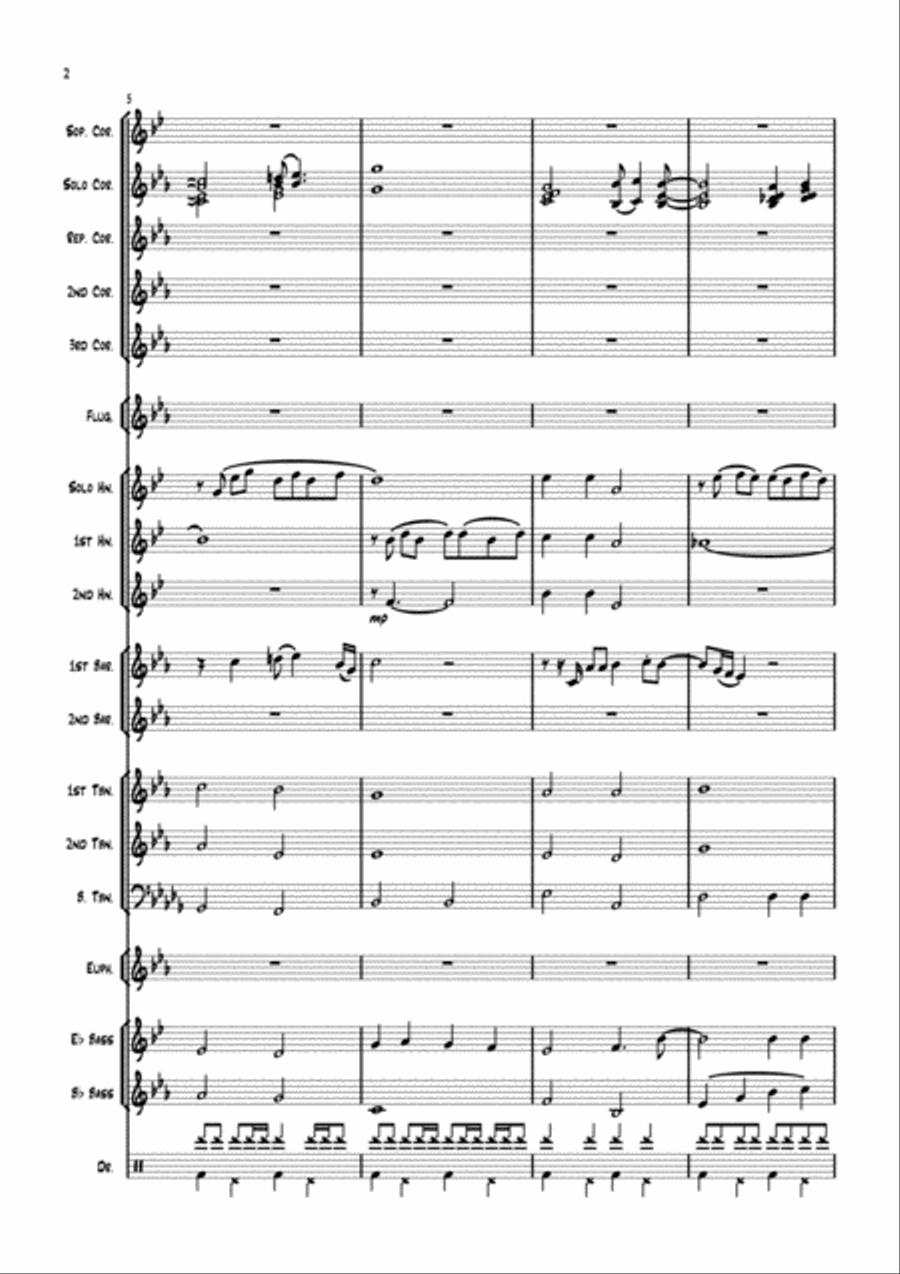 The Long And Winding Road Brass Band scores gallery preview page 2