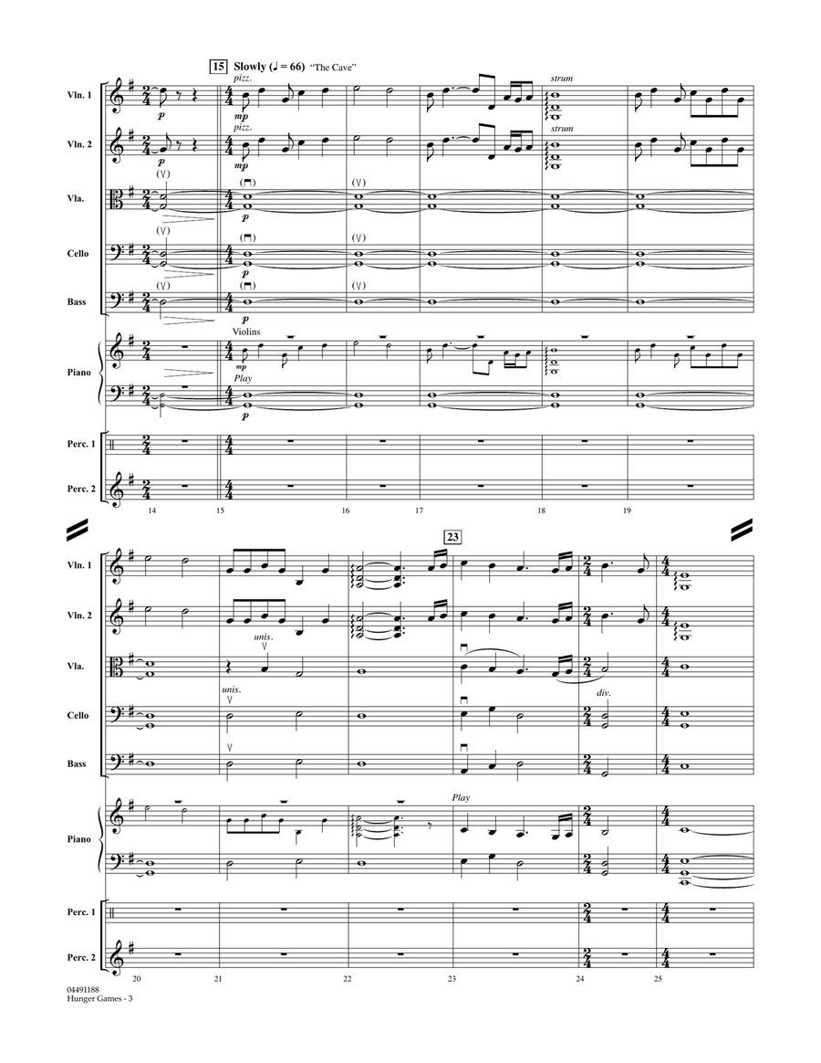 The Hunger Games - Full Score Orchestra scores gallery preview page 3