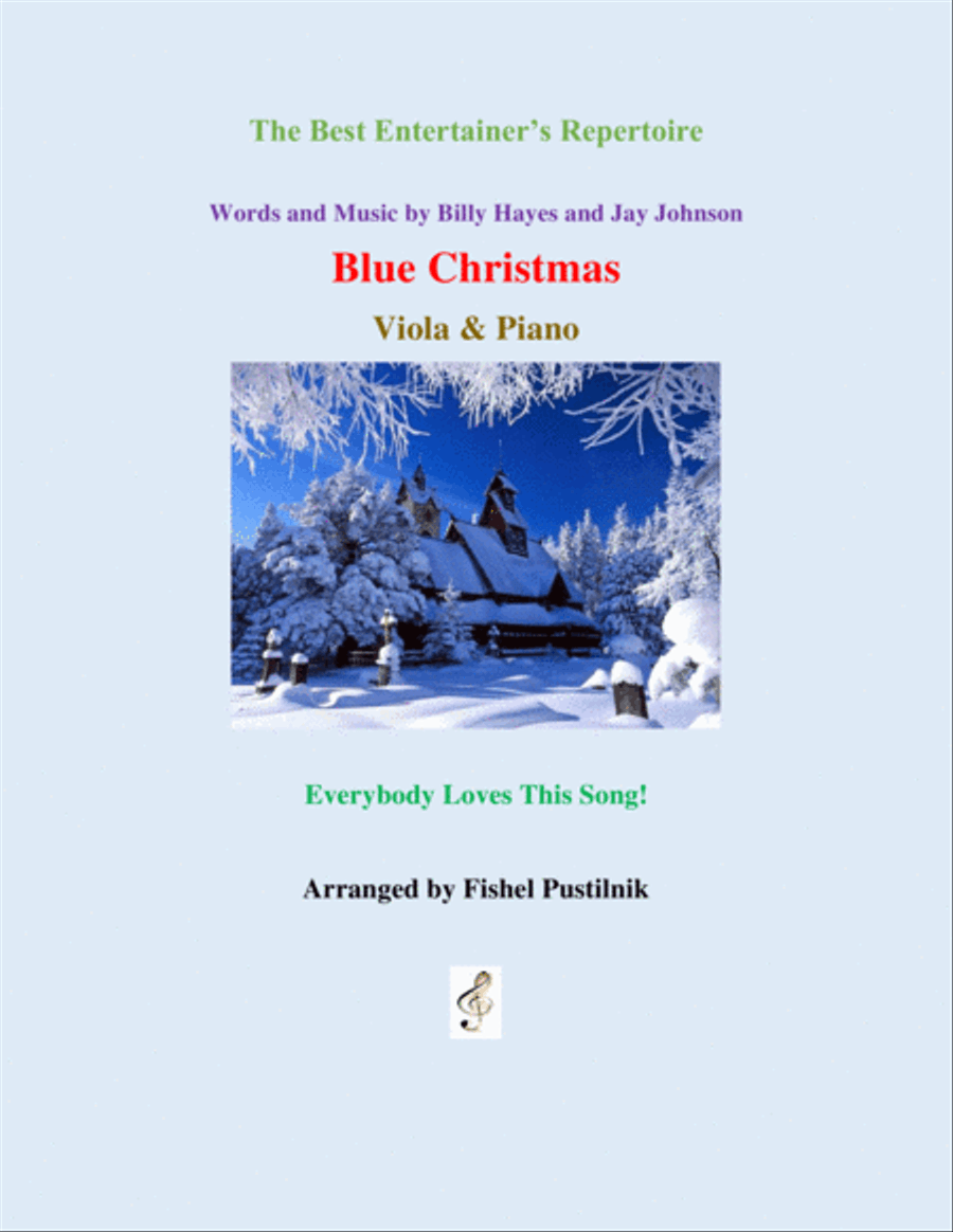 Blue Christmas Viola scores gallery preview page 1