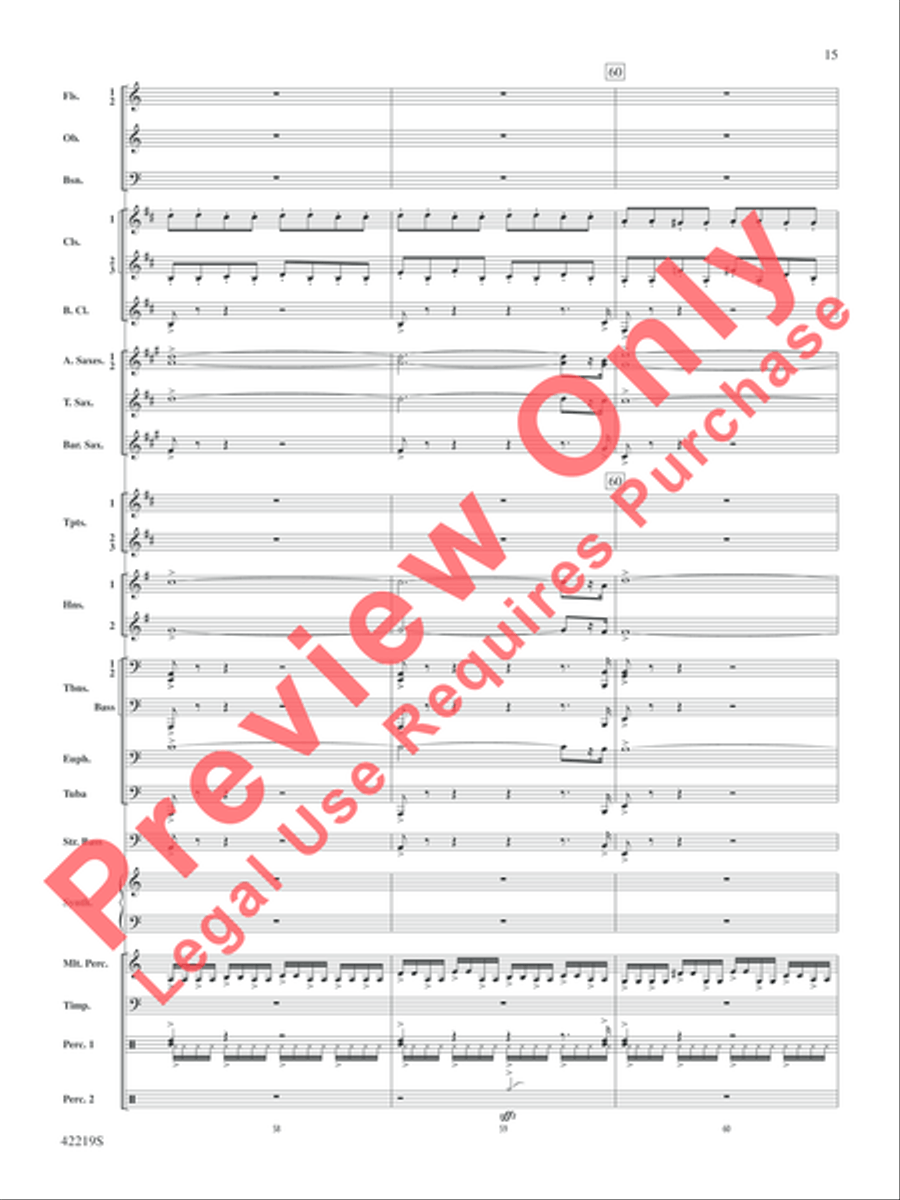 Man of Steel, Suite from Concert Band scores gallery preview page 16