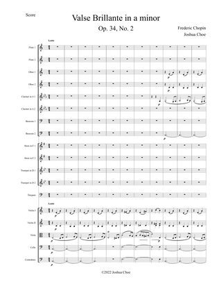 Book cover for Valse Brillante in a minor, Op. 34, No. 2