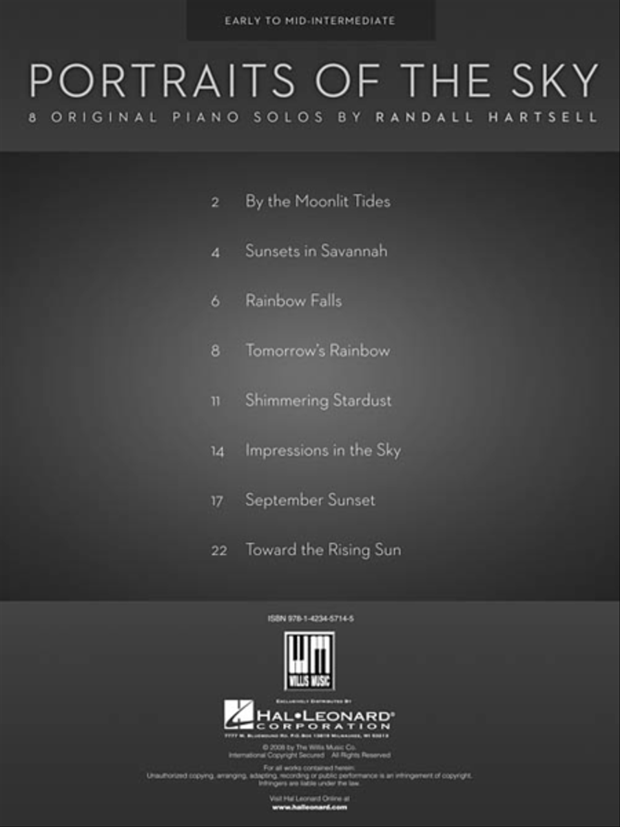 Portraits of the Sky Piano Solo scores gallery preview page 2