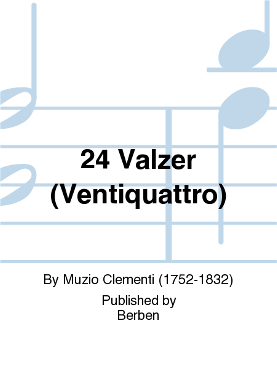 24 Valzer (Ventiquattro) Piano Solo scores gallery preview page 1