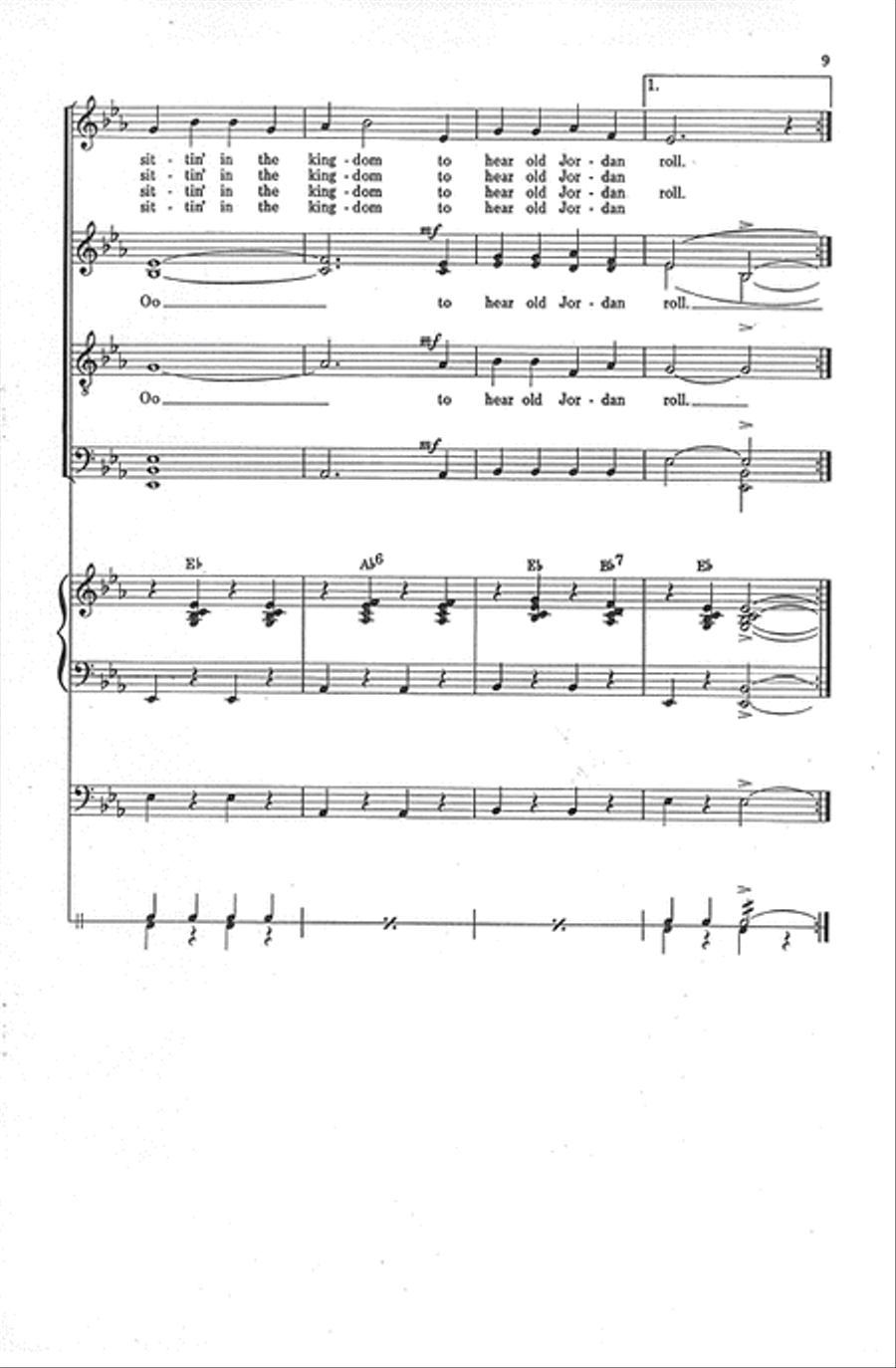 Roll Jordan, Roll 4-Part scores gallery preview page 8