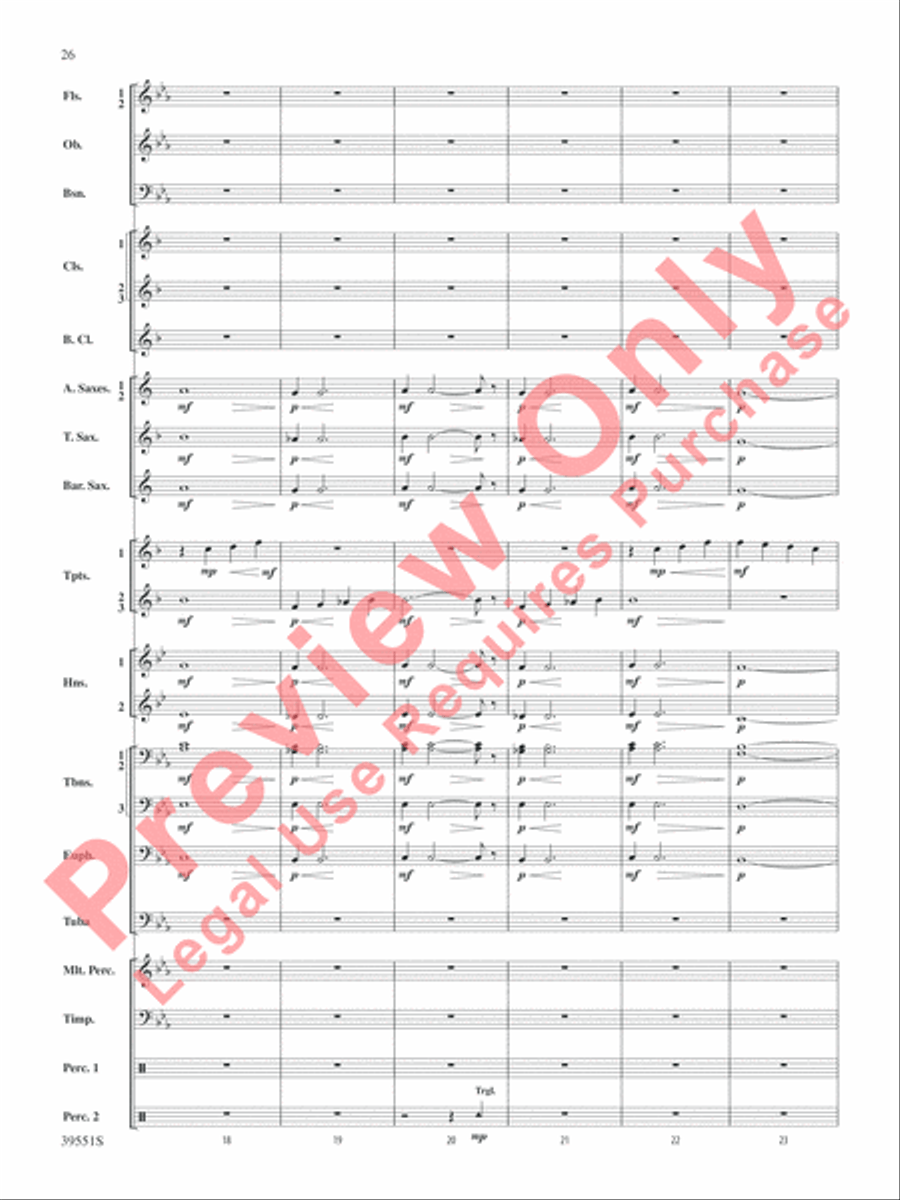 The Hobbit: An Unexpected Journey, Suite from Concert Band scores gallery preview page 27