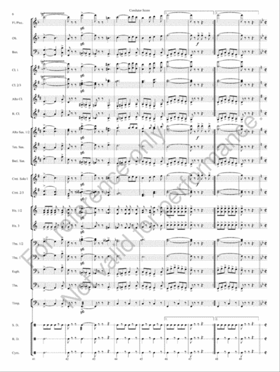 Honor Guard March Honor Guard March Concert Band scores gallery preview page 9