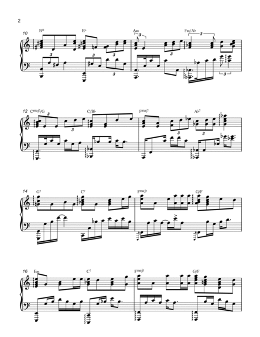 Minha Namorada Piano Solo scores gallery preview page 2