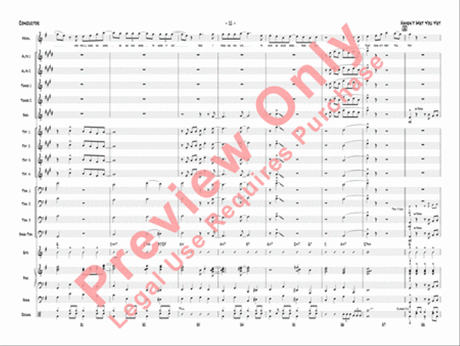 Haven't Met You Yet Jazz Ensemble scores gallery preview page 14