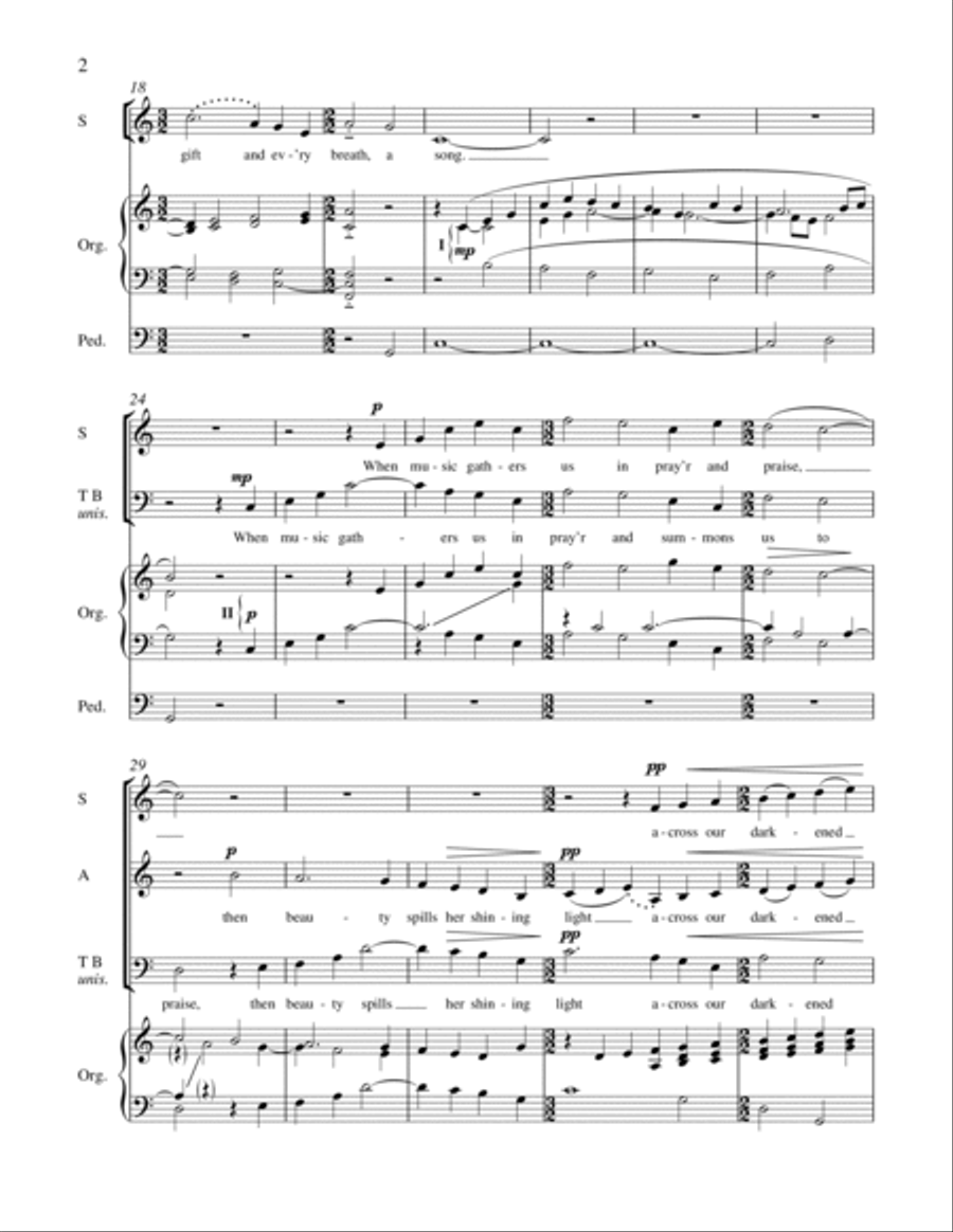 When Music Wakes My Sleeping Heart 4-Part scores gallery preview page 11