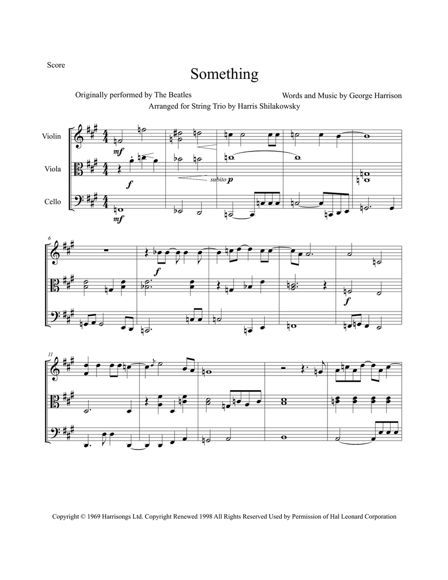 Something Something String Trio scores gallery preview page 1