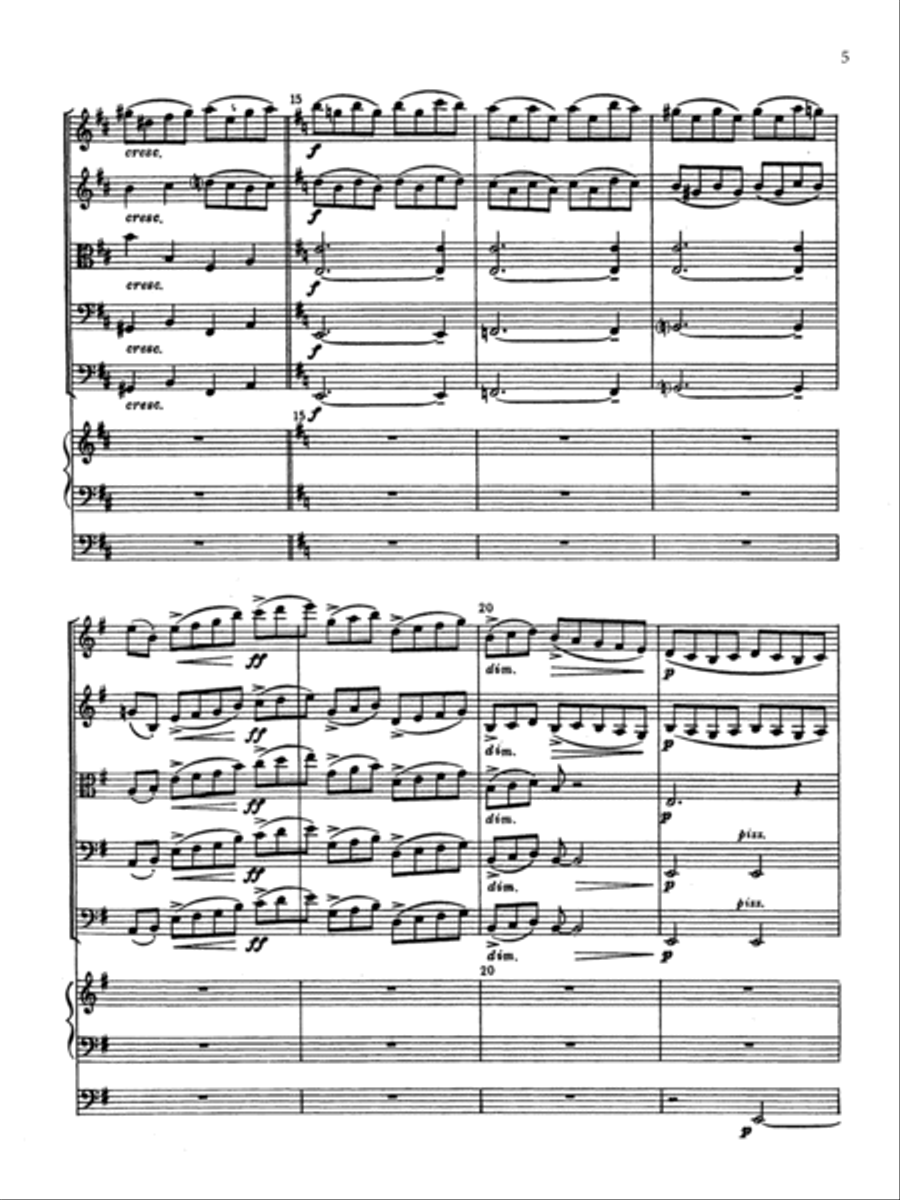 Sonata No. 1 for Organ and Strings String Orchestra scores gallery preview page 5