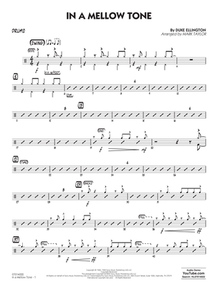 Book cover for In A Mellow Tone (arr. Mark Taylor) - Drums