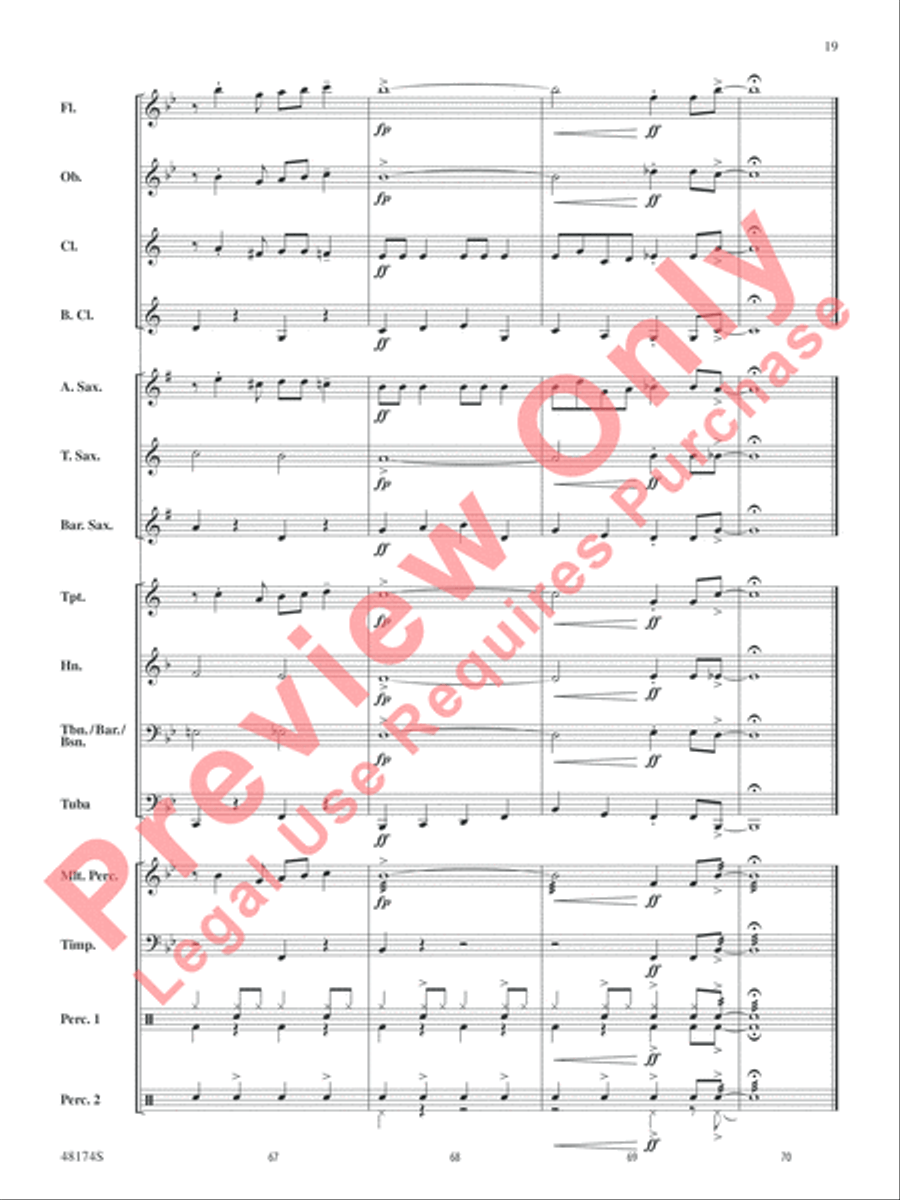 Swingin' Wonderland Concert Band scores gallery preview page 20