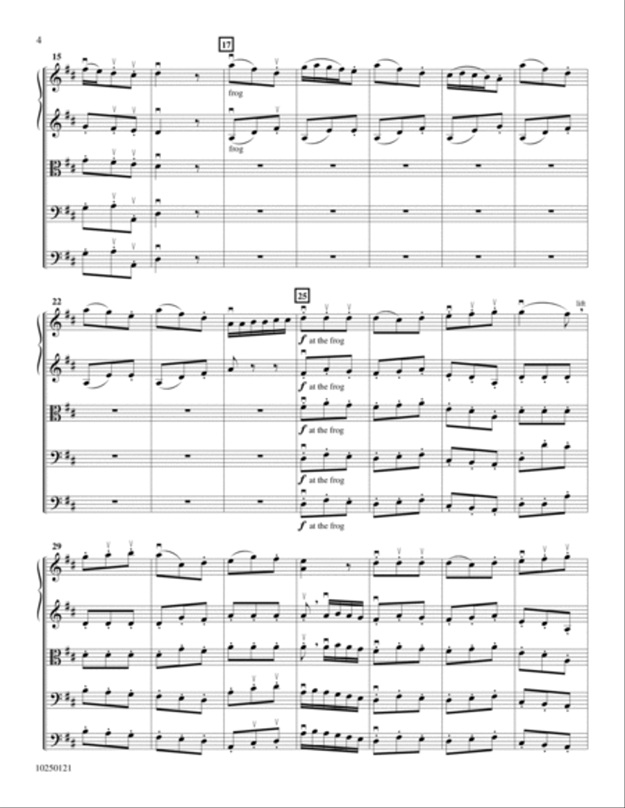 Divertimento No. 2 in D, Finale, K. 131 Orchestra scores gallery preview page 3