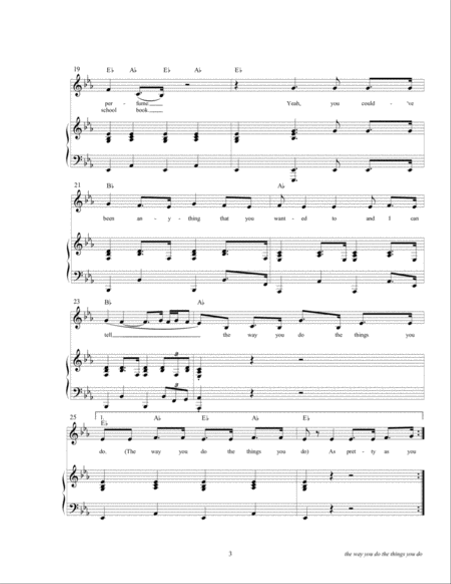 The Way You Do The Things You Do Voice scores gallery preview page 5