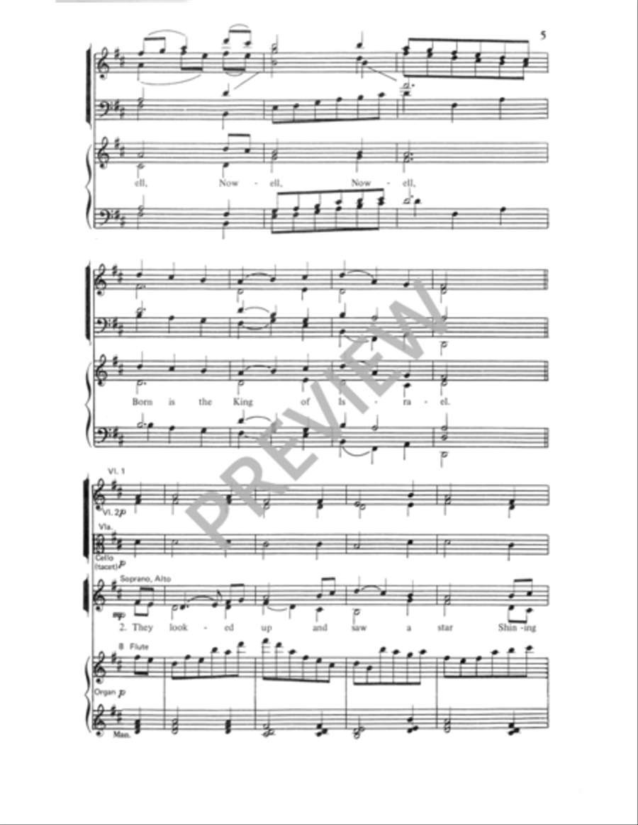 The First Nowell The First Nowell 4-Part scores gallery preview page 5