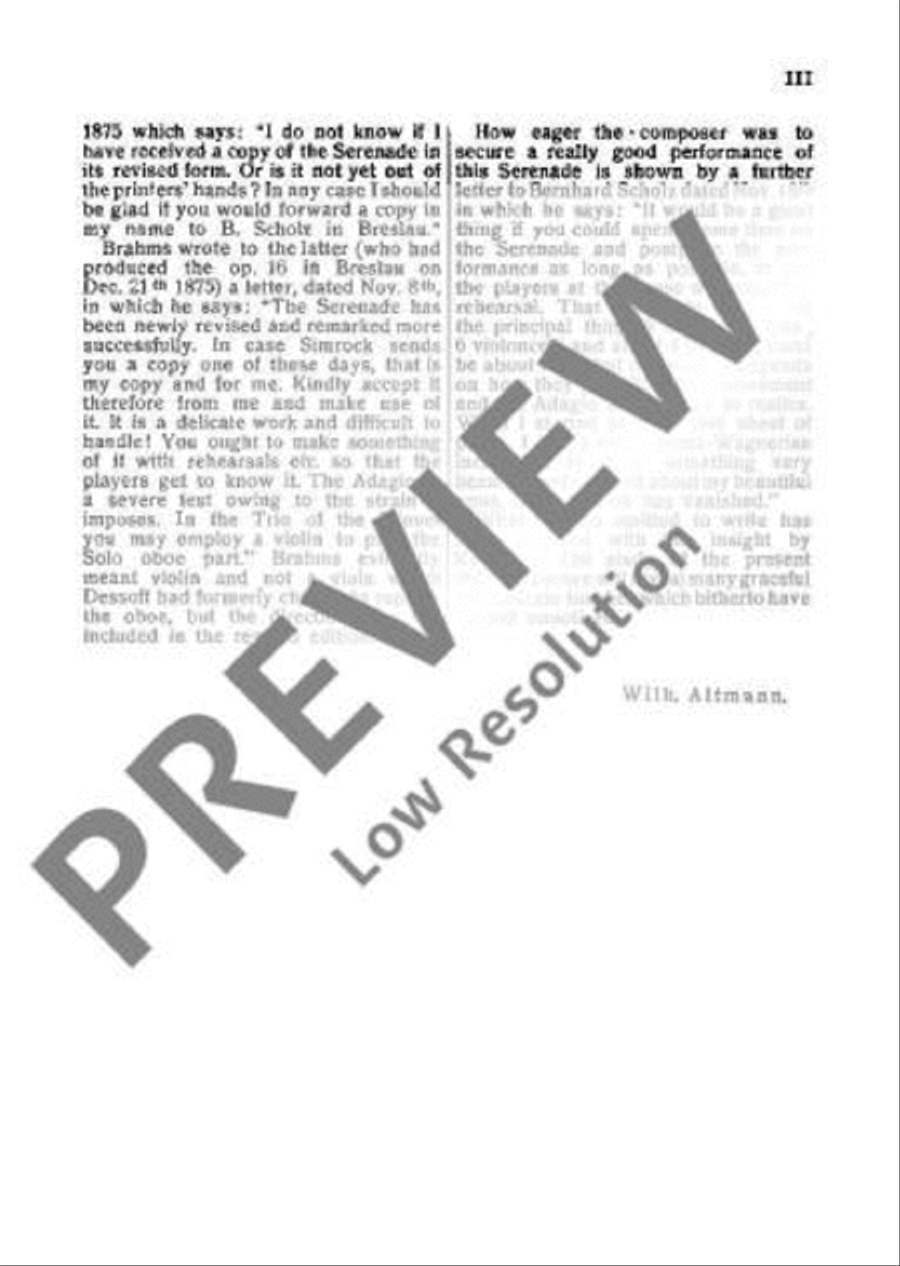 Serenade for Orchestra A major Orchestra scores gallery preview page 6