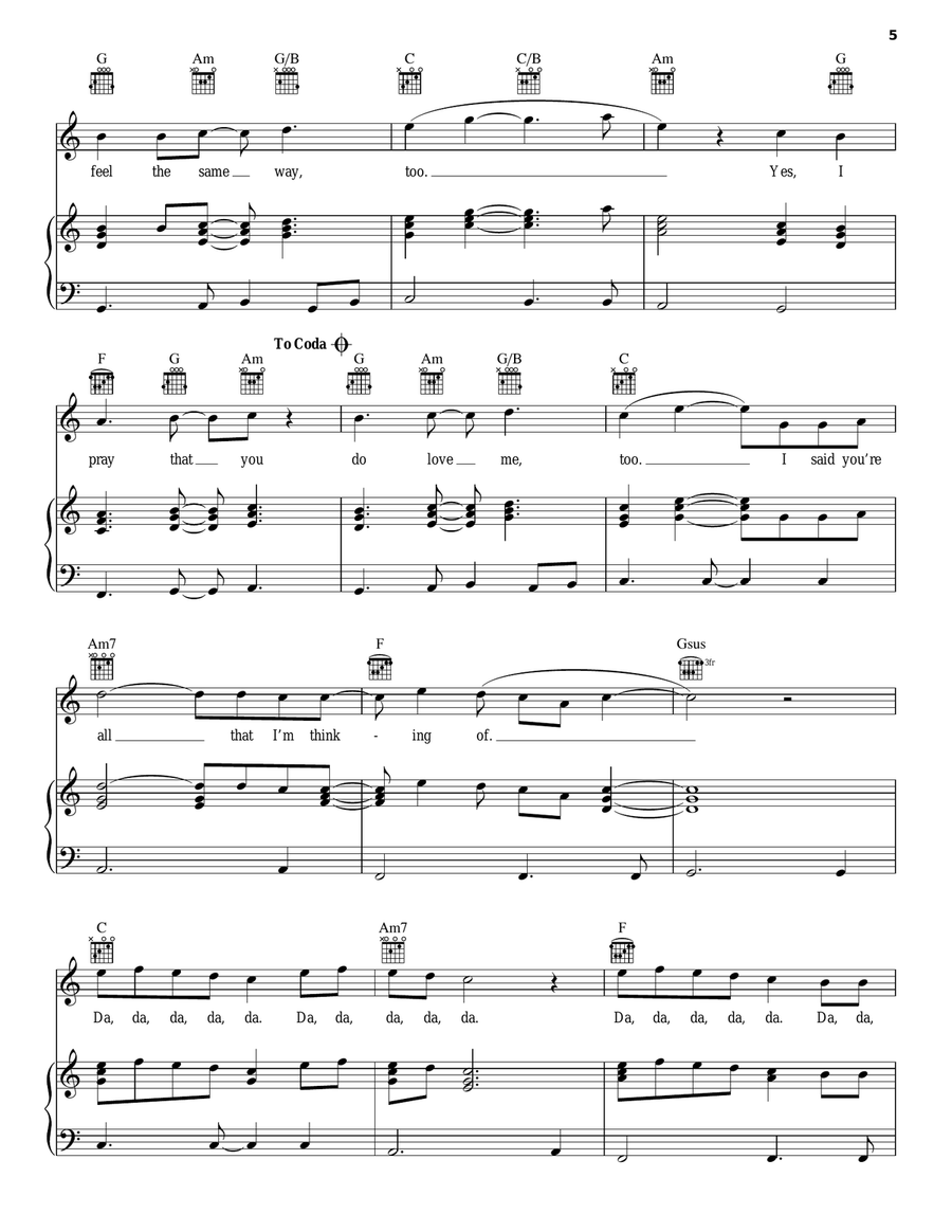 All My Life Piano, Vocal, Guitar scores gallery preview page 5