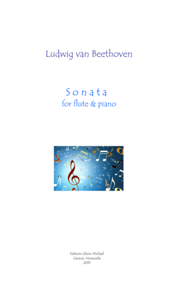 Book cover for Beethoven Sonata for flute & piano