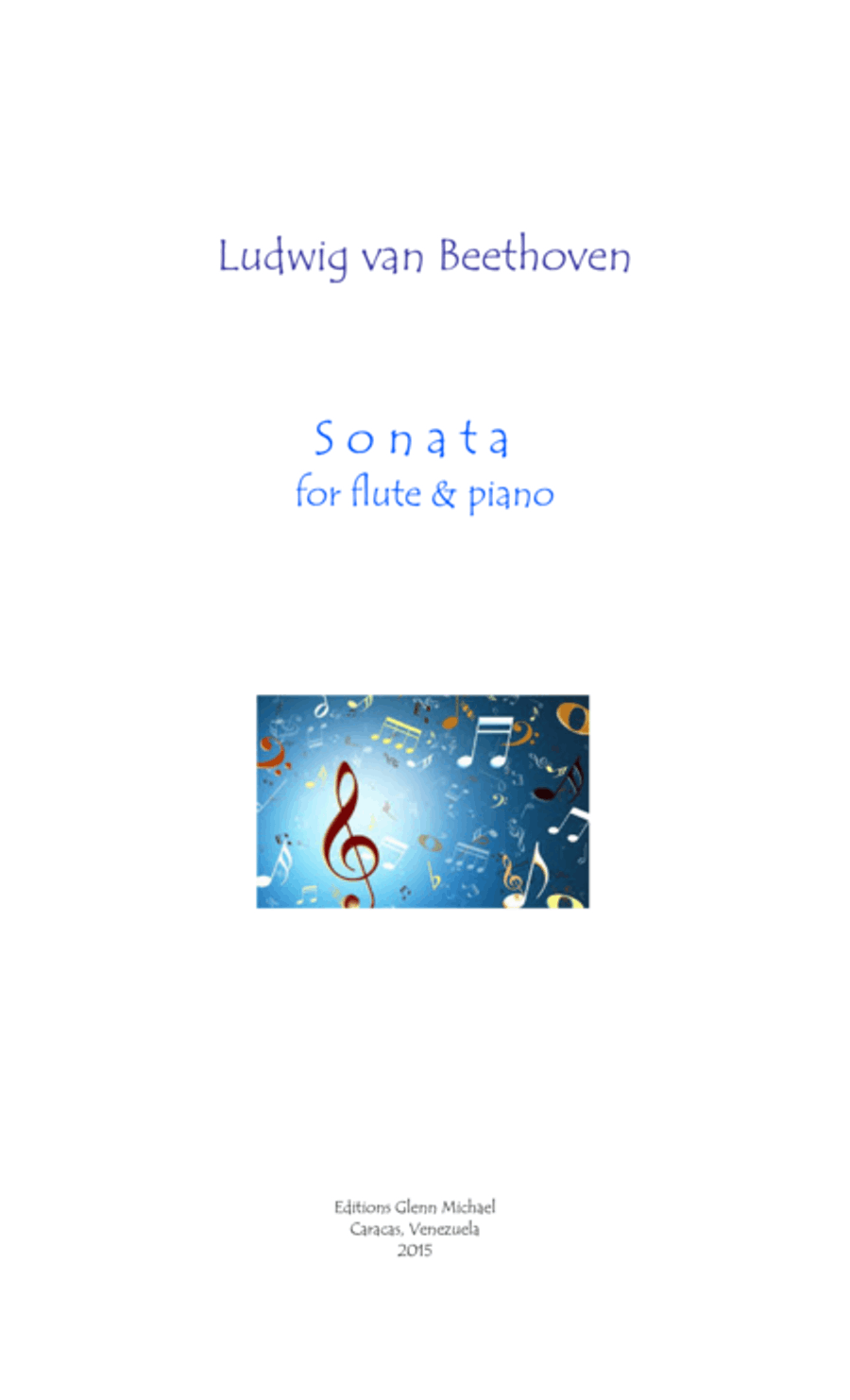 Beethoven Sonata for flute & piano Beethoven Sonata for flute & piano Flute Solo scores gallery preview page 1
