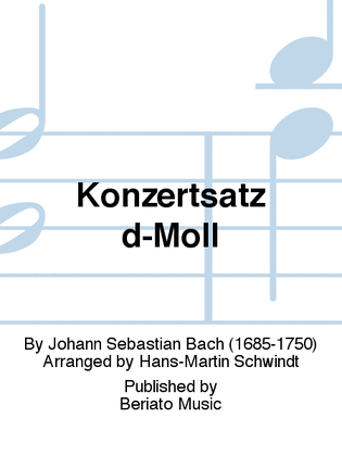 Book cover for Konzertsatz d-Moll