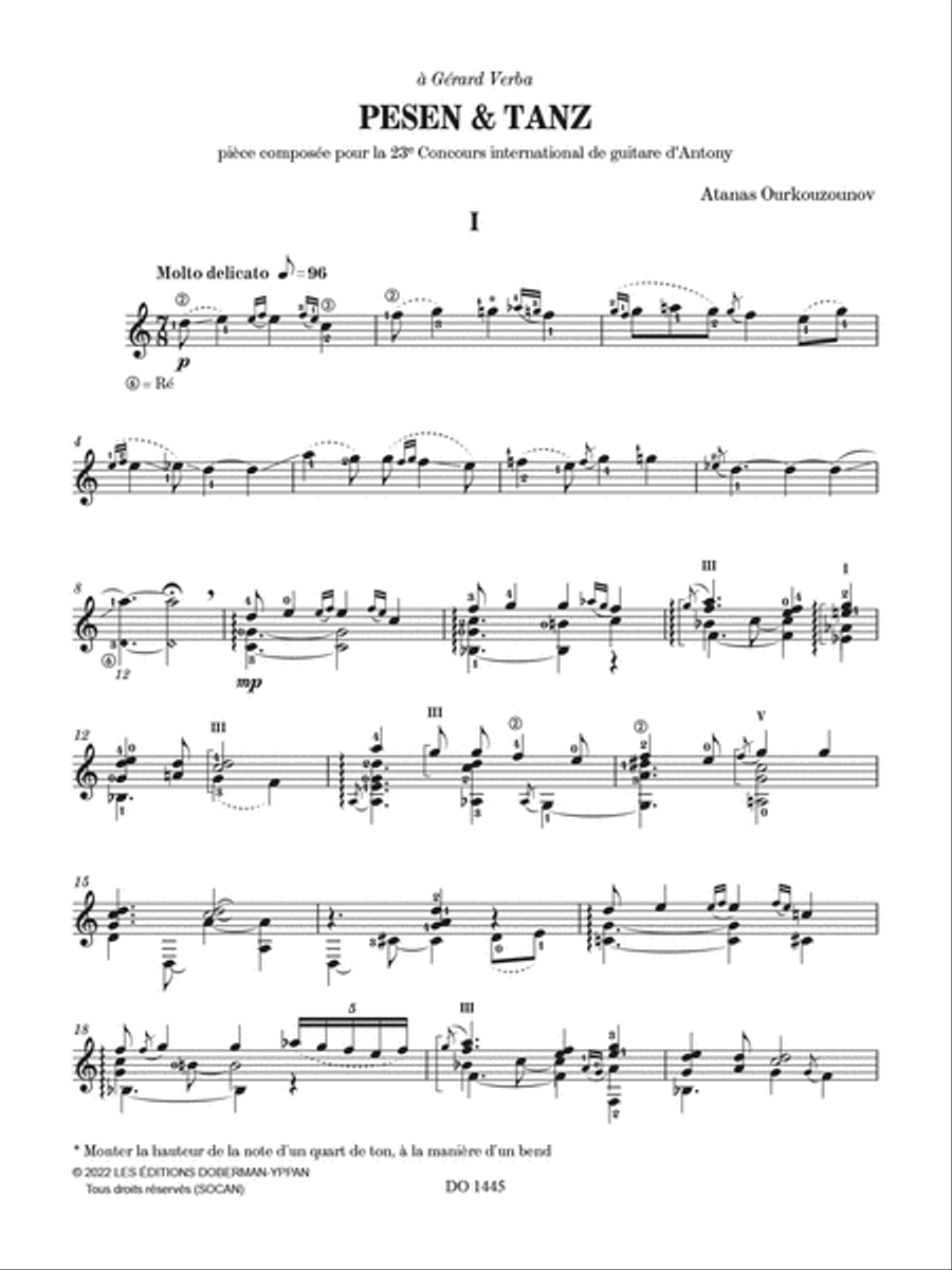 Pesen & Tanz Pesen & Tanz Classical Guitar scores gallery preview page 2