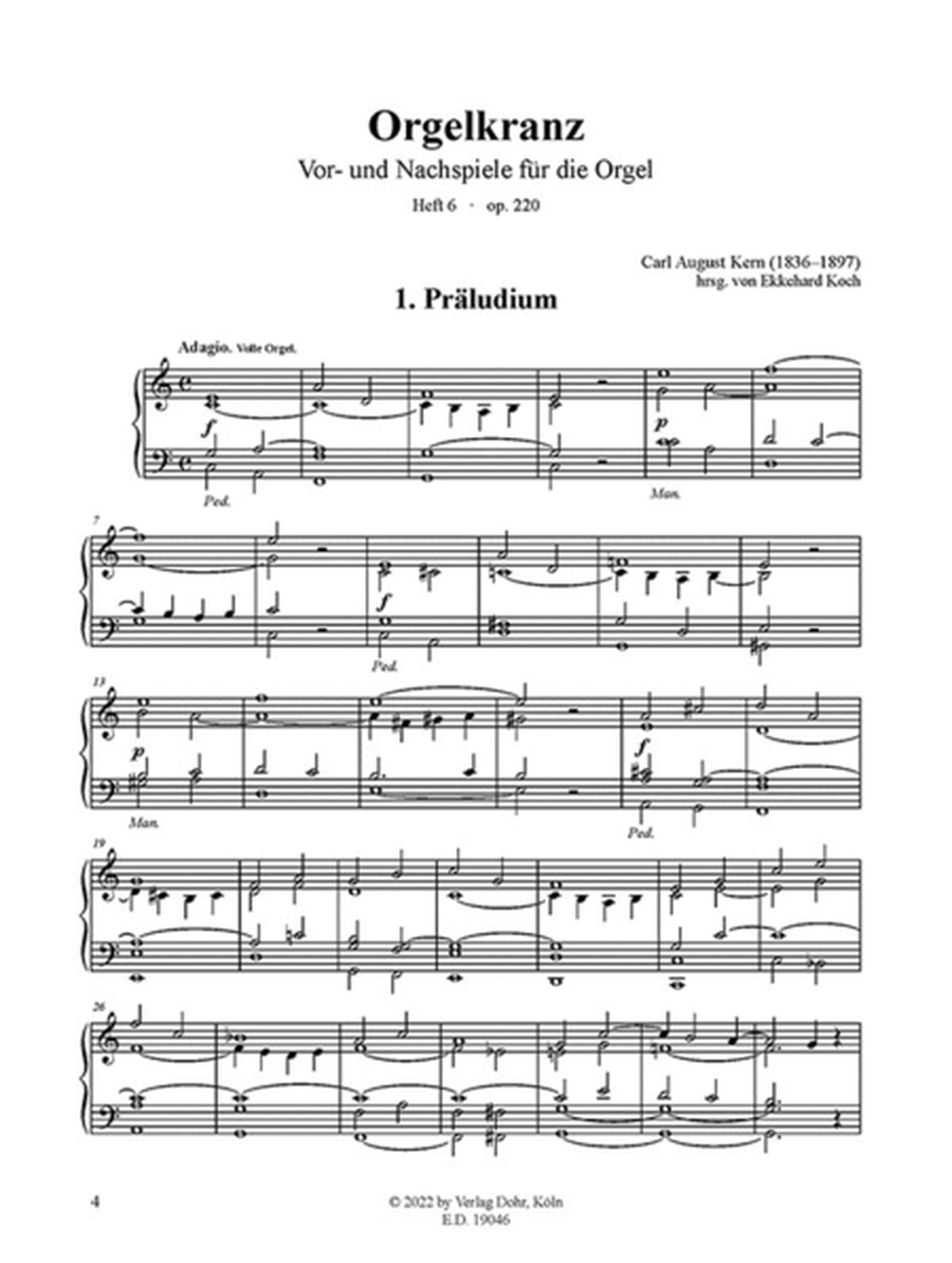 Orgelkranz Heft 6 op. 220