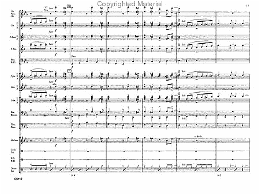 Alexander's Ragtime Band Alexander's Ragtime Band Concert Band scores gallery preview page 13