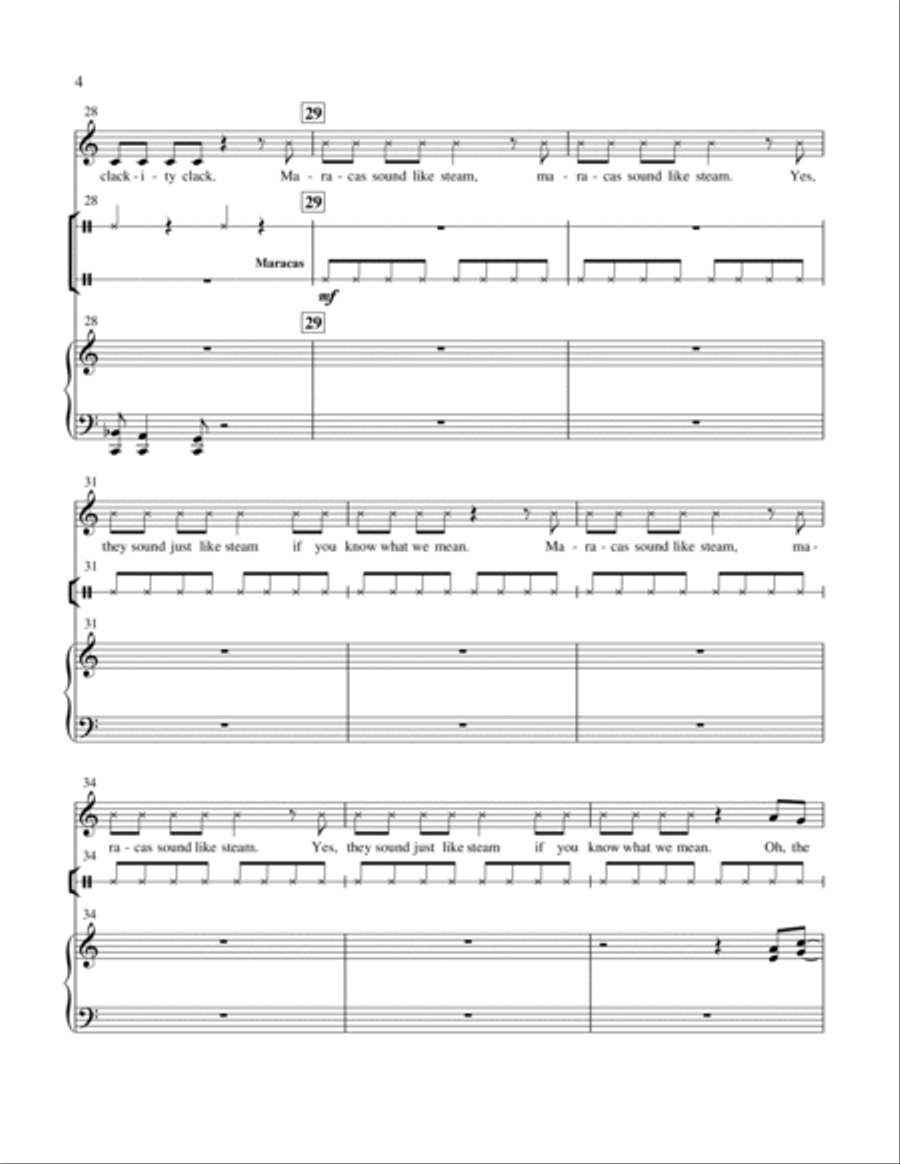 The Rhythm Express The Rhythm Express Choir scores gallery preview page 4