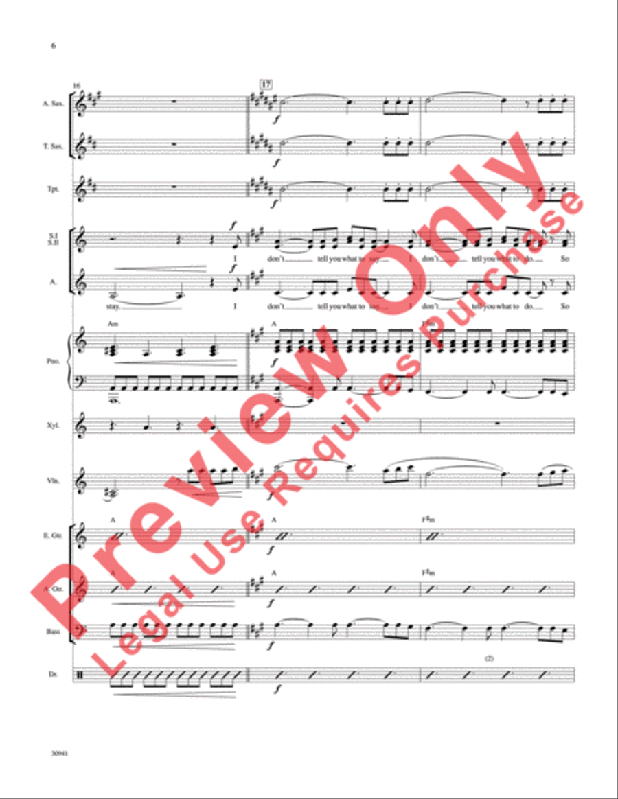 You Don't Own Me Choir scores gallery preview page 7